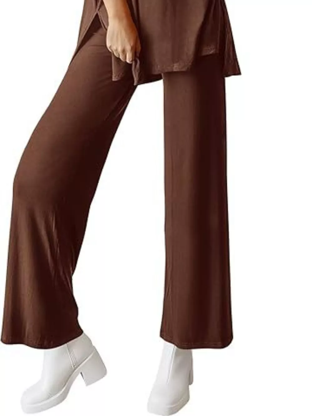 Relaxed Fit Round Neck Top and Pants Two-Piece Set, image 20