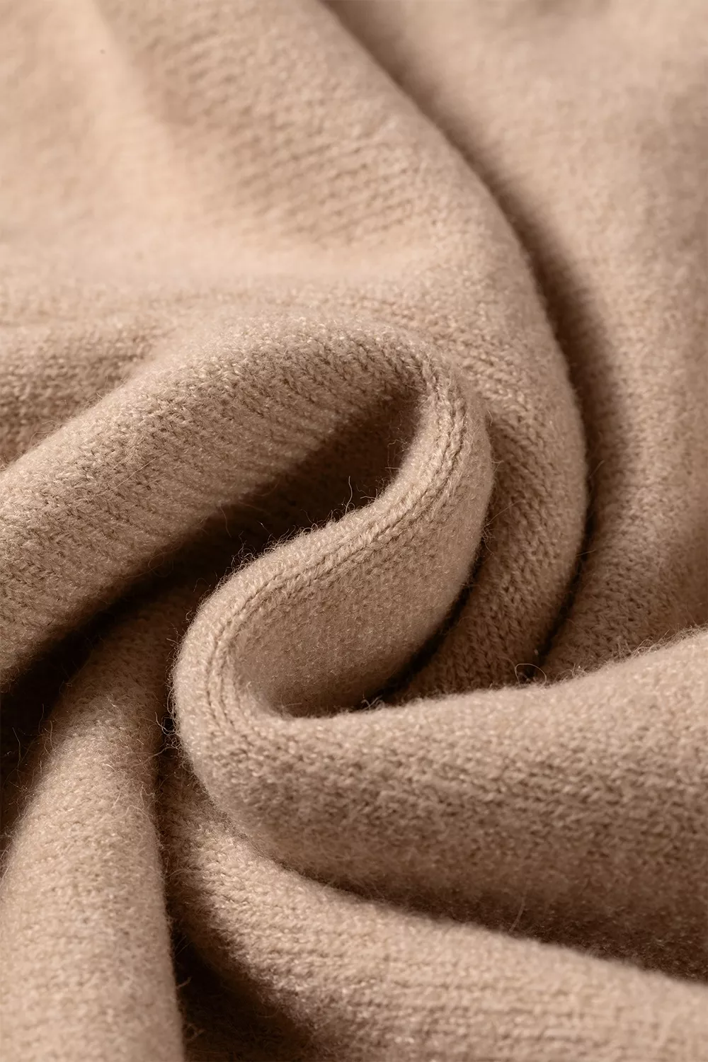 Ribbed Trim High Neck Short Sleeve Casual Sweater, image 7