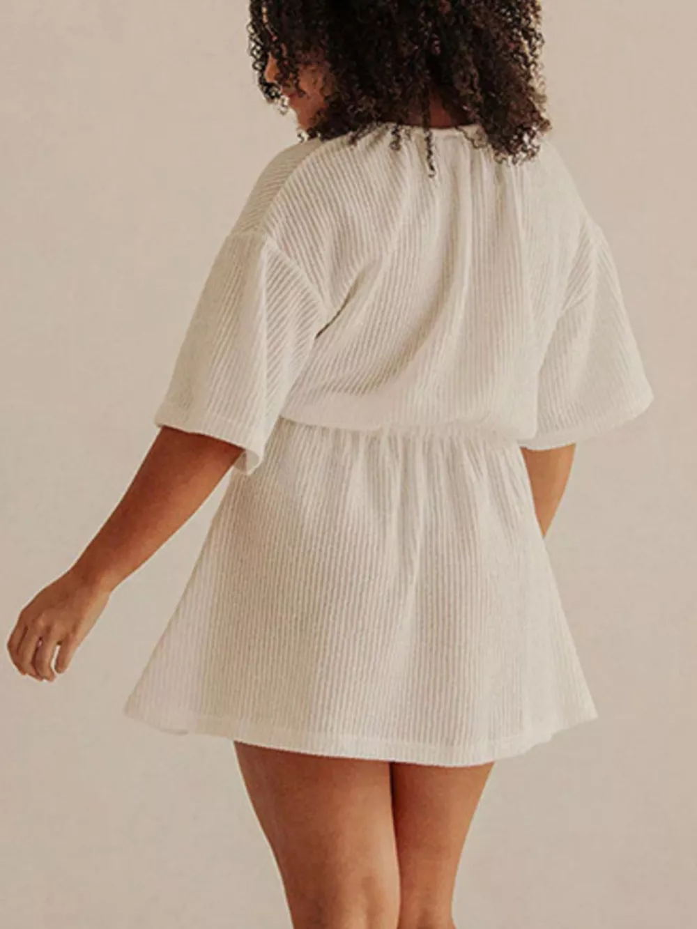 Relaxed Fit Half Sleeve Cover-Up Dress, image 6