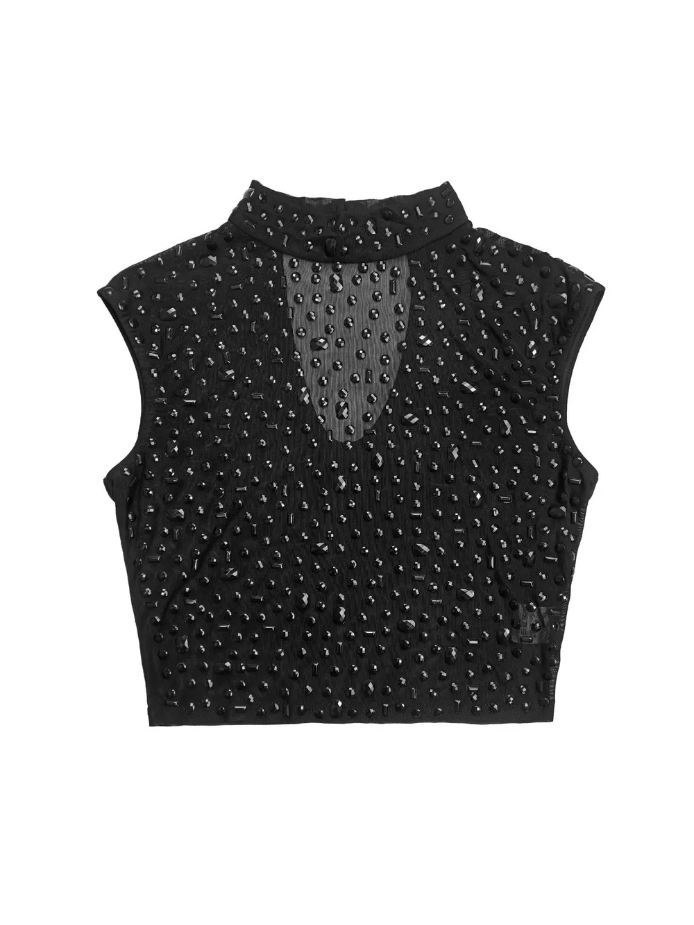 Rhinestone Sleeveless Top and Skirt Set, image 12