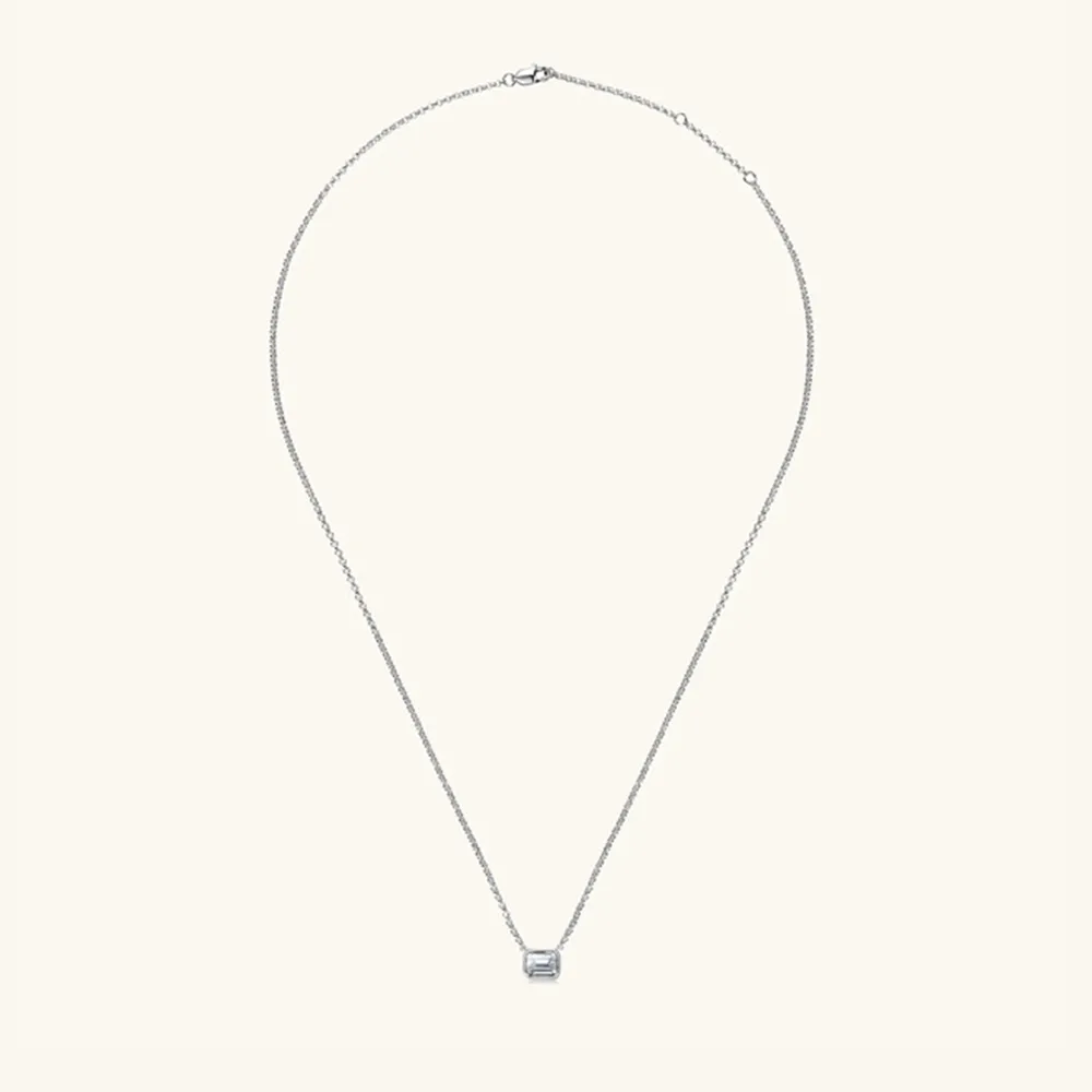 1 Carat Moissanite 925 Sterling Silver Pendant Necklace, image 6