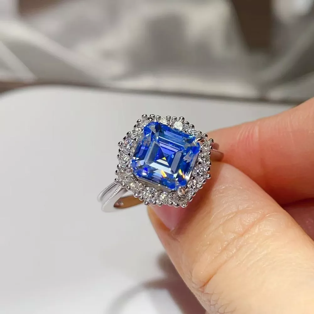 3 Carat Moissanite 925 Sterling Silver Ring, image 5