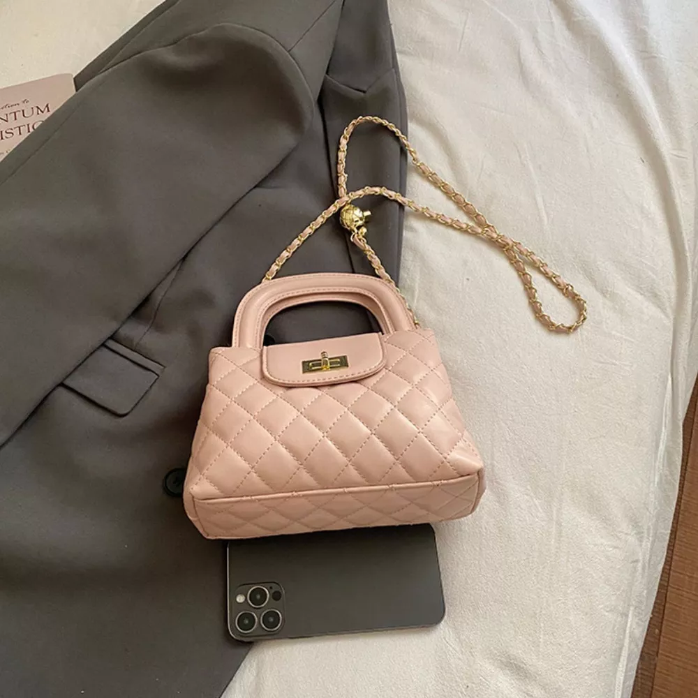 Quilted Chain Strap Crossbody Bag, image 5