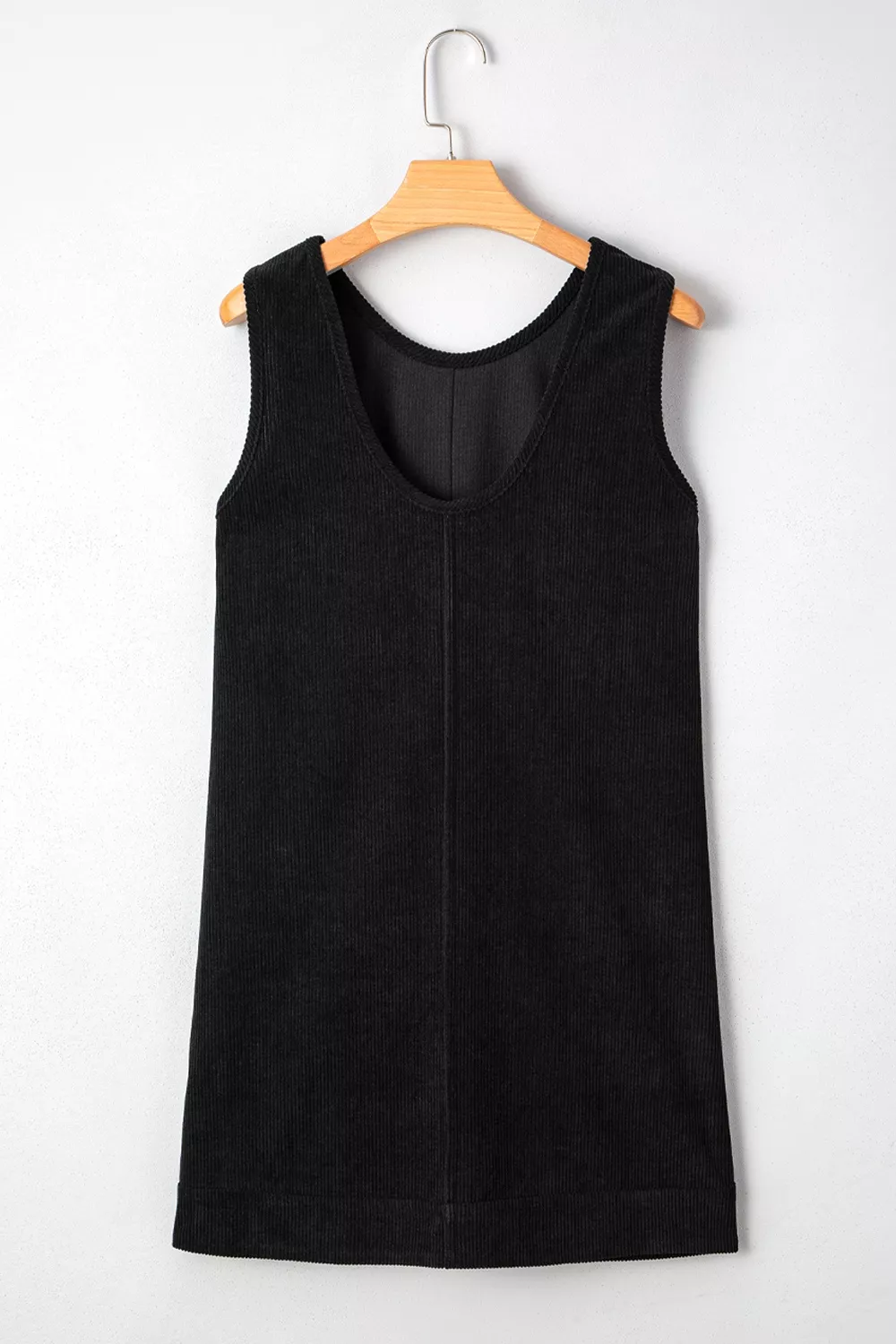 Corduroy Patch Pocket Sleeveless Mini Dress, image 9