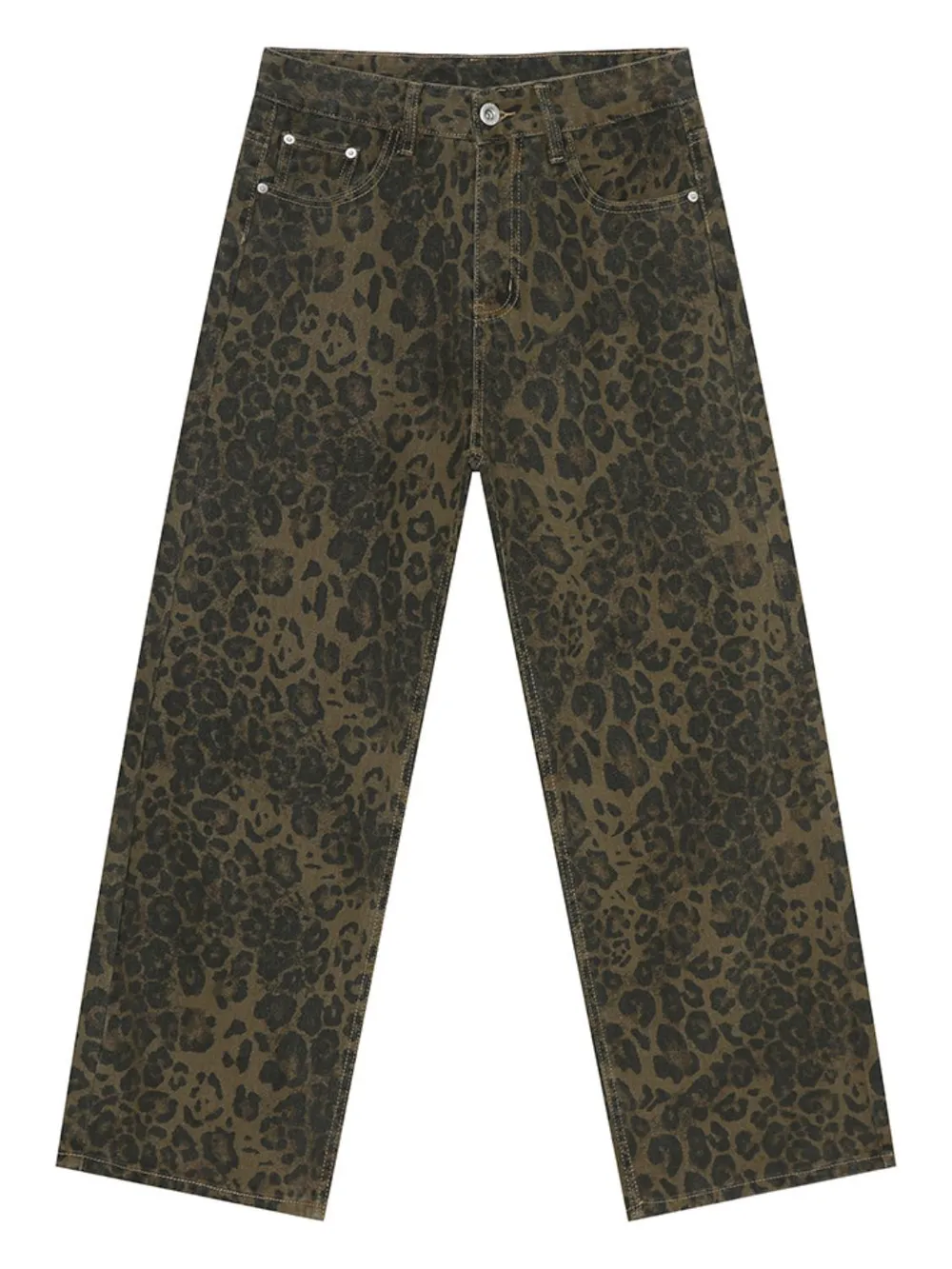 Leopard Jeans with Pockets, image 5