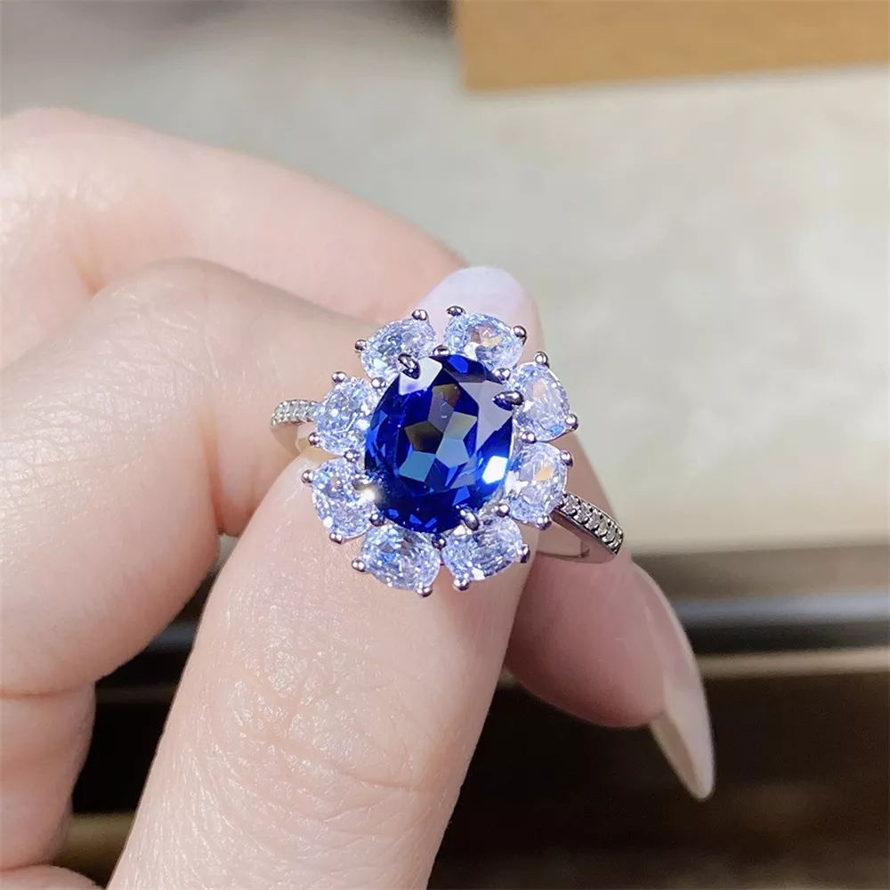 925 Sterling Silver Flower Ring, image 2
