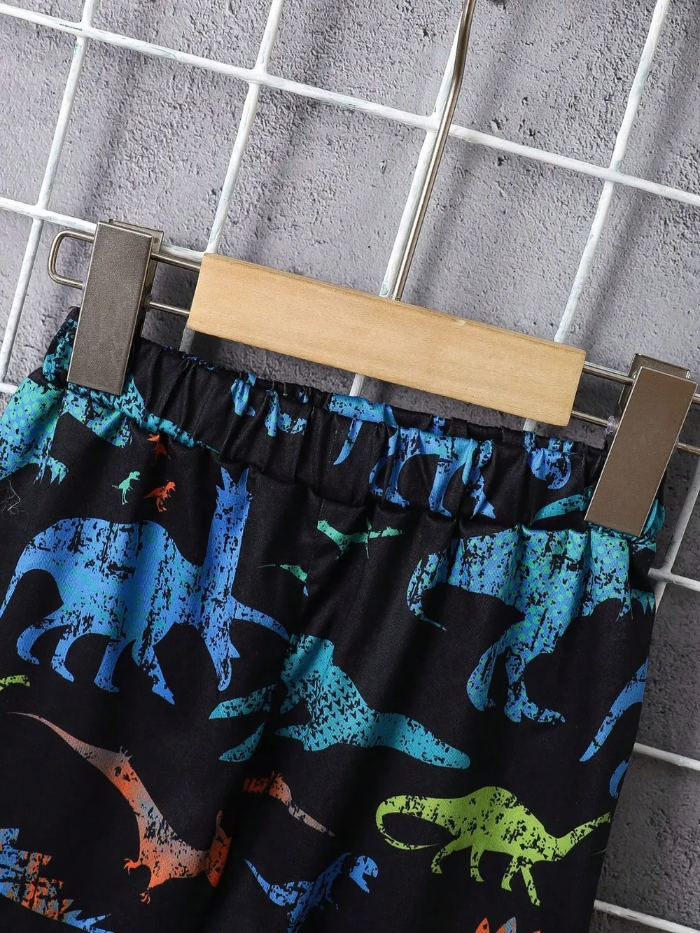 Children's Dinosaur Short Sleeve Hooded Top and Pants Set, image 4