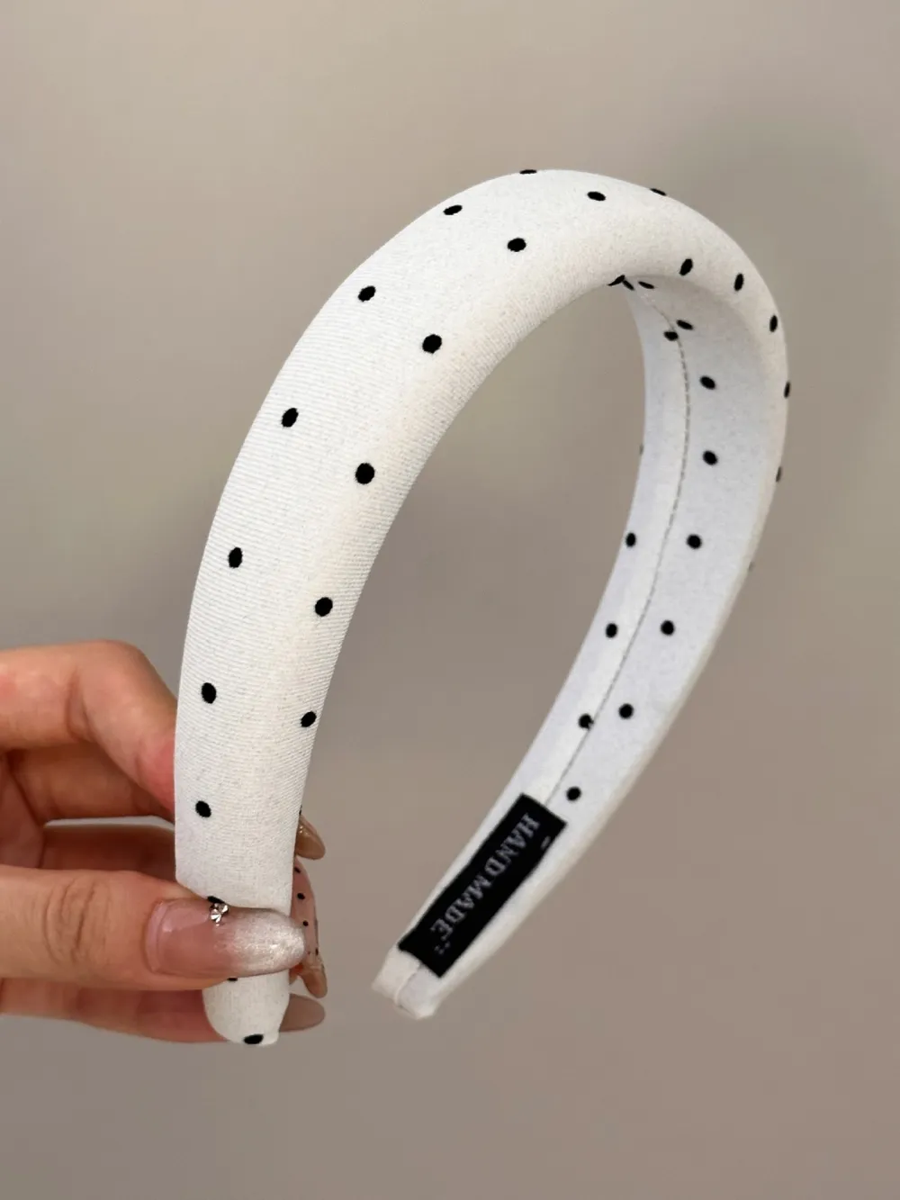 Polka Dot Polyester Wide Headband, image 6