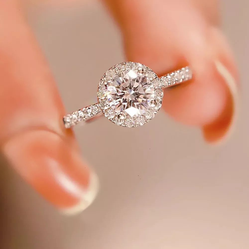 2 Carat Moissanite 925 Sterling Silver Ring, image 3