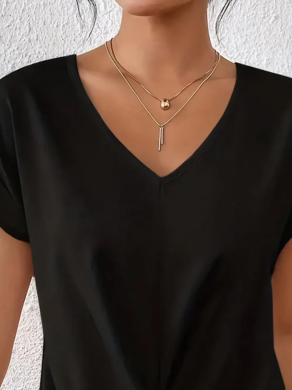 V-Neck Twist Front Top, image 2