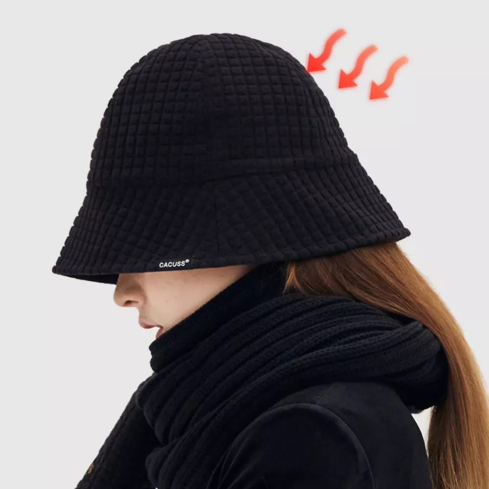 Textured Knit Bucket Hat, image 3