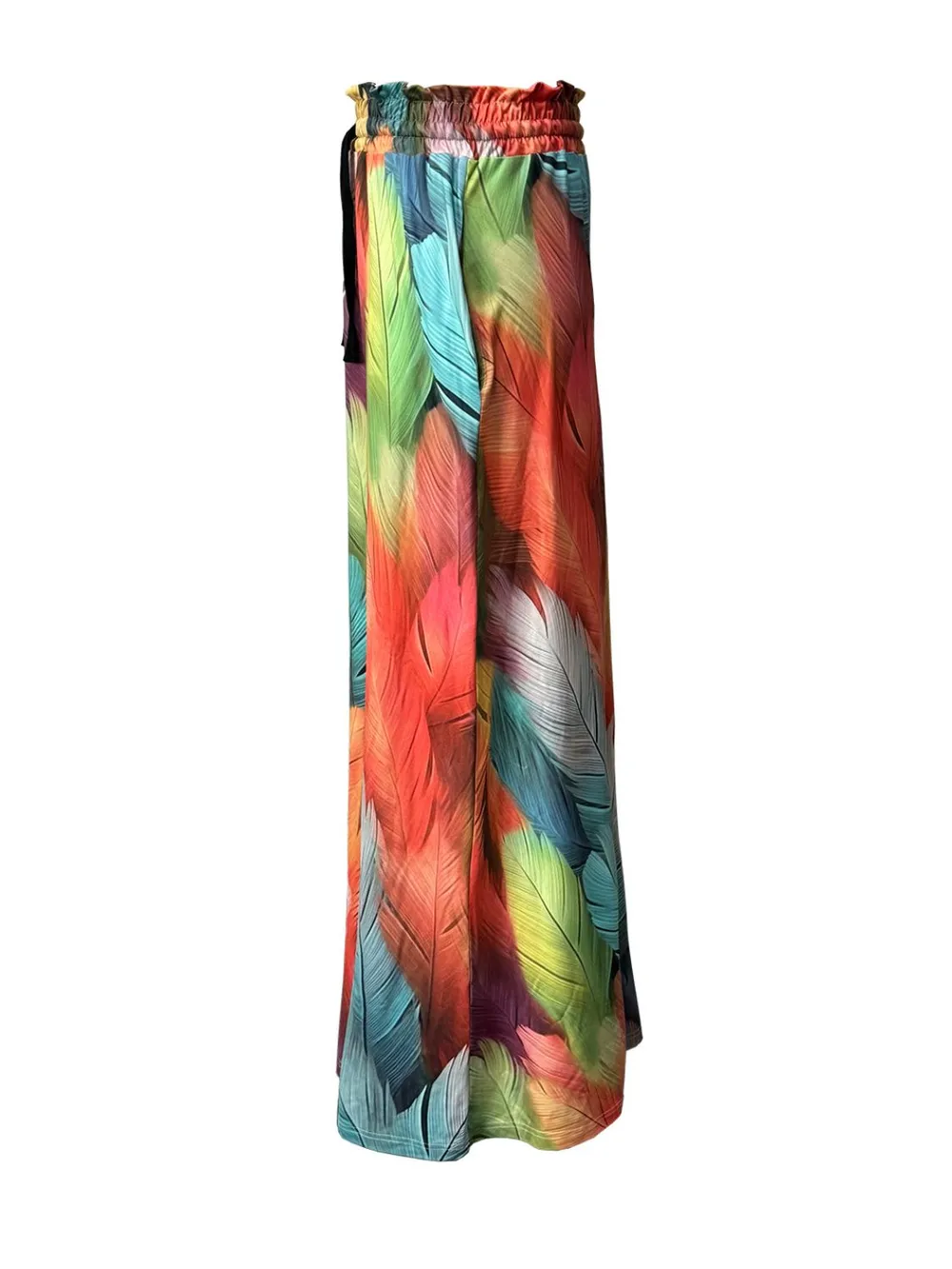 Printed Maxi Skirt with Pockets, image 2