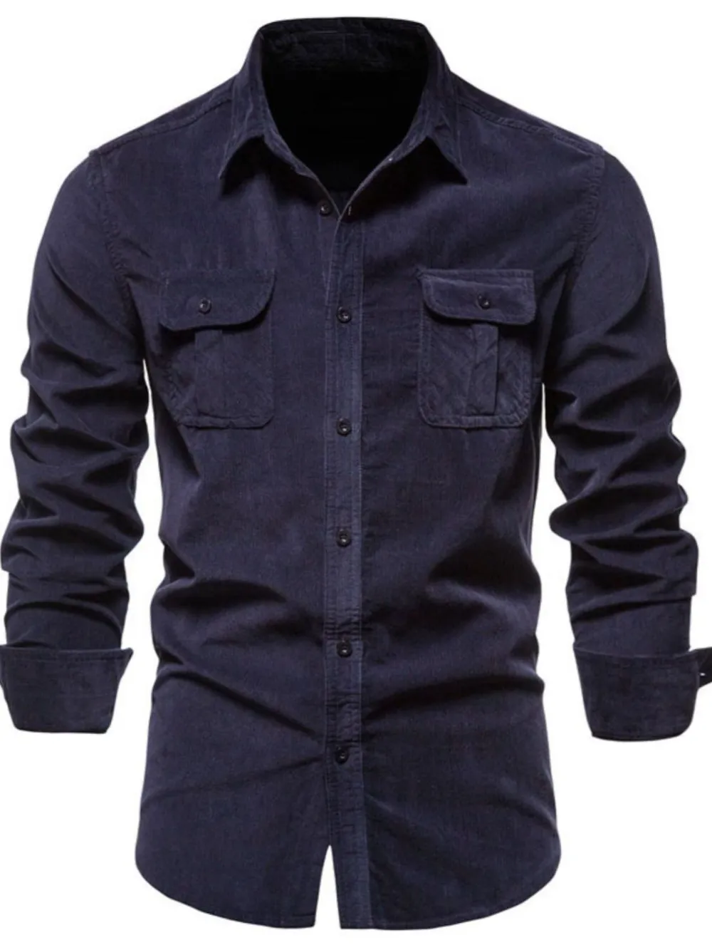 Men's Full Size Button Down Collared Neck Shirt Plus Size, image 2