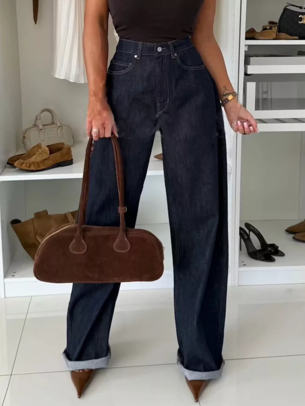 Single-Breasted Blazer and Jeans Denim Set, image 2