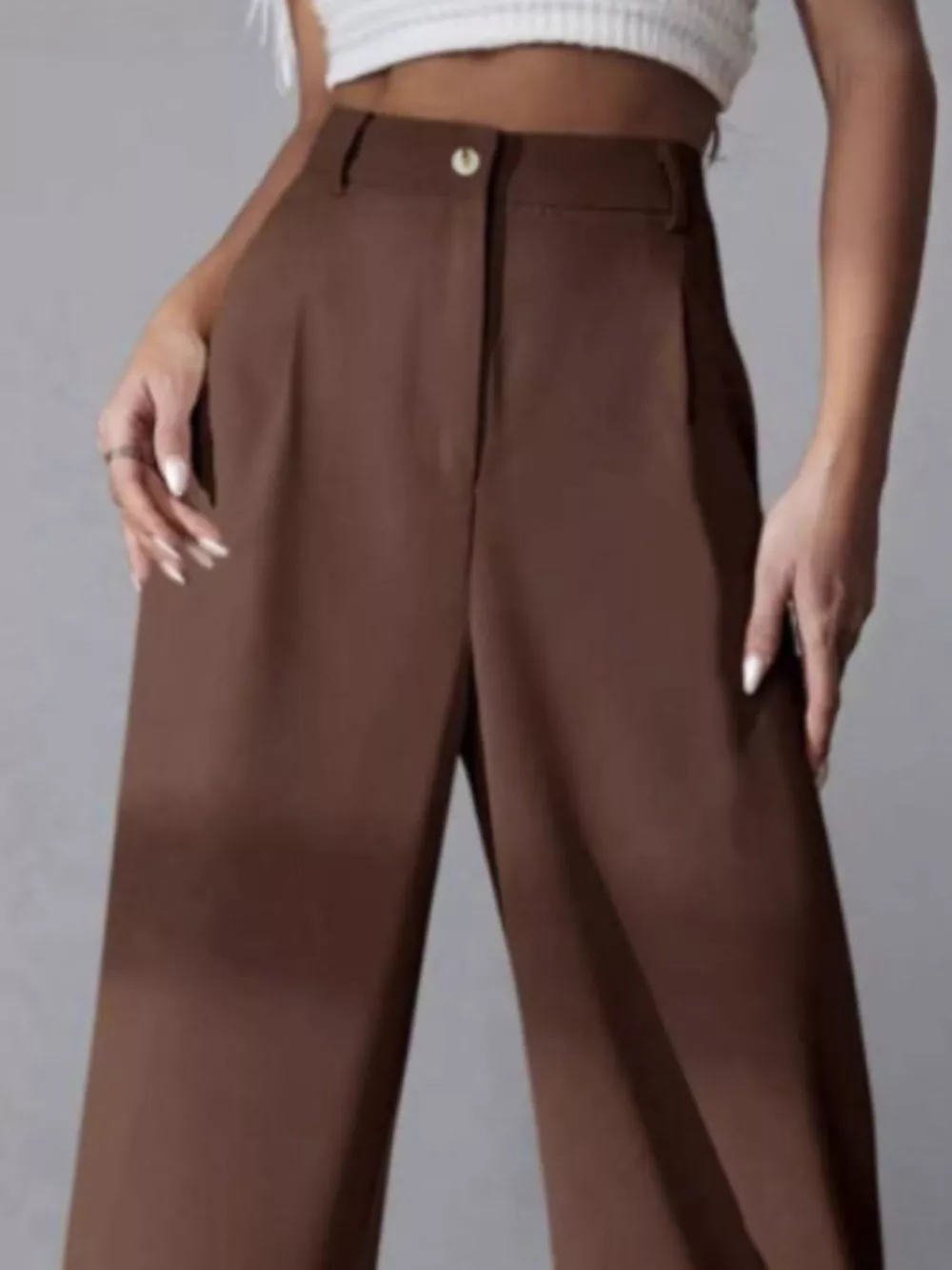 Wide Leg Pleated Pants, image 2