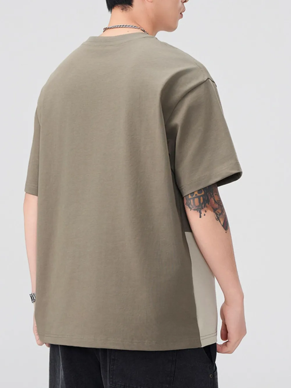 Men's Plus Size Round Neck Short Sleeve T-Shirt, image 6
