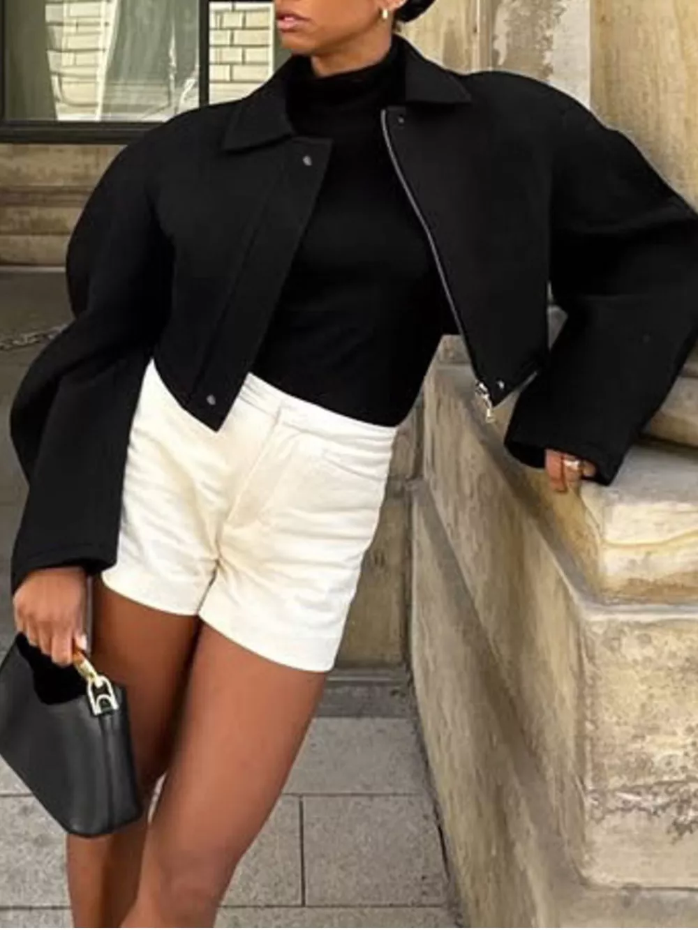 Zip Up Cropped Jacket, image 4