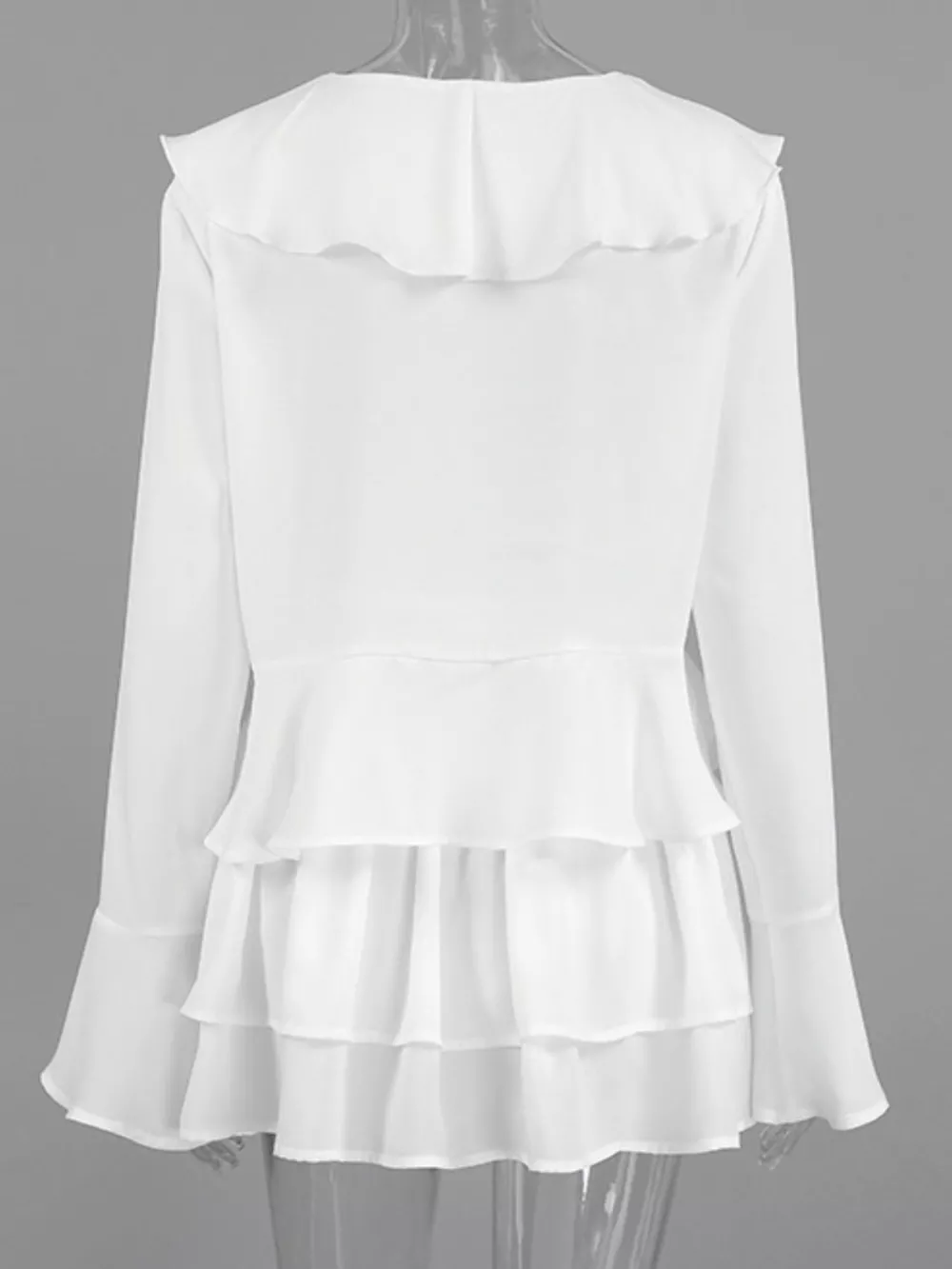 Ruffle Trim Top and Skirt Two-Piece Set, image 7