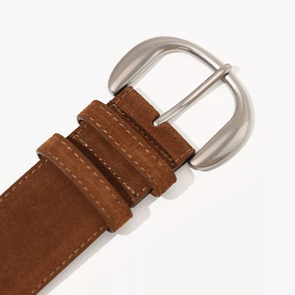 Silver Buckle Wide Waist Belt, image 3