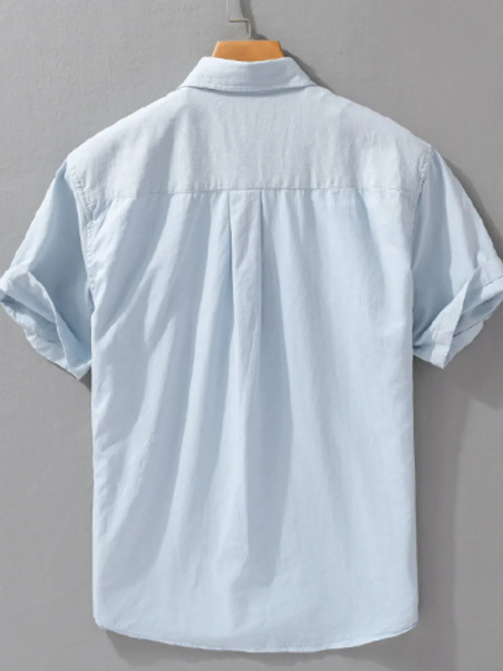 Men's Plus Size Button Up Short Sleeve Shirt, image 6