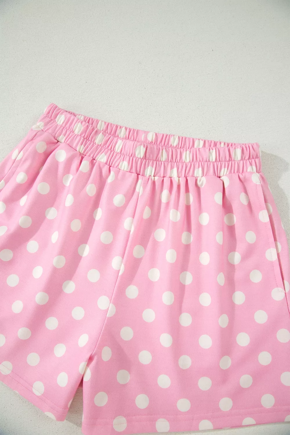 Polka Dot Short Sleeve Top and Shorts Set, image 8