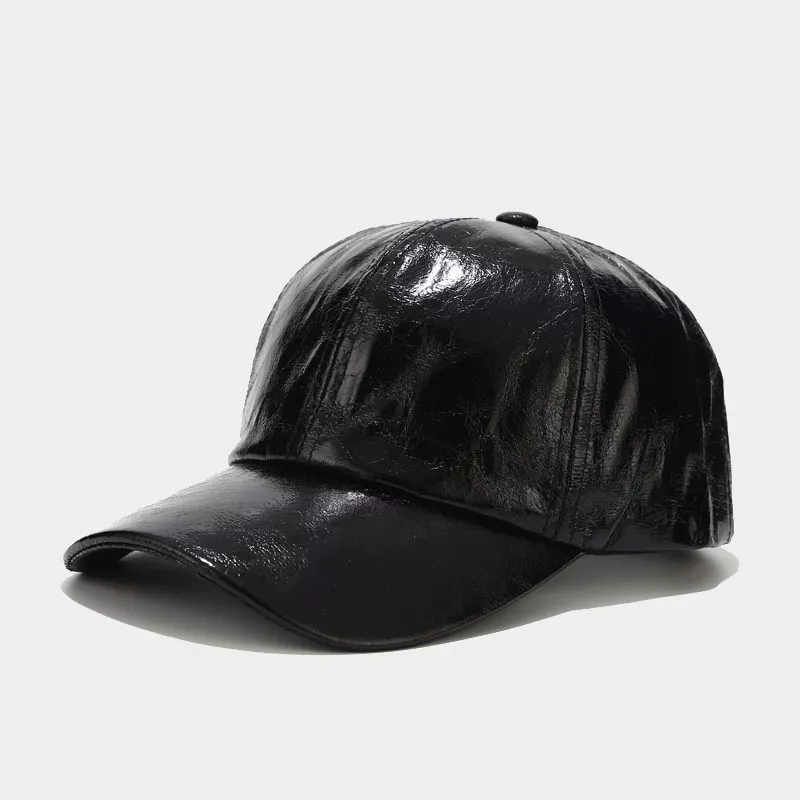 PU Leather Baseball Cap, image 2