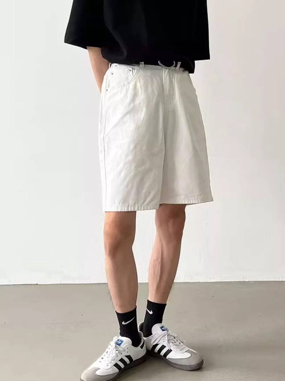 Men's Full Size Back Elastic Waistband Shorts Plus Size, image 7