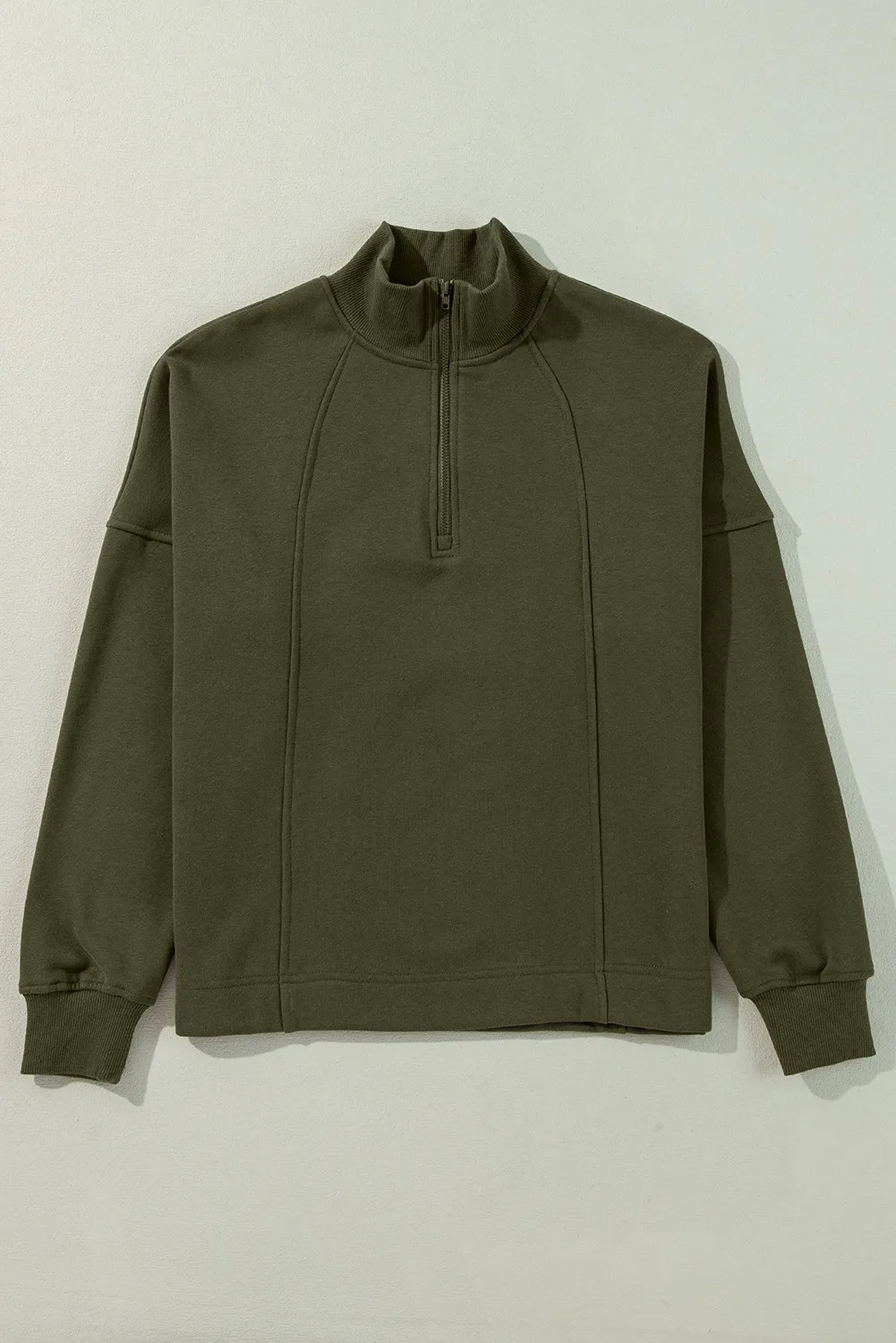 Half Zip Long Sleeve Sweatshirt, image 2
