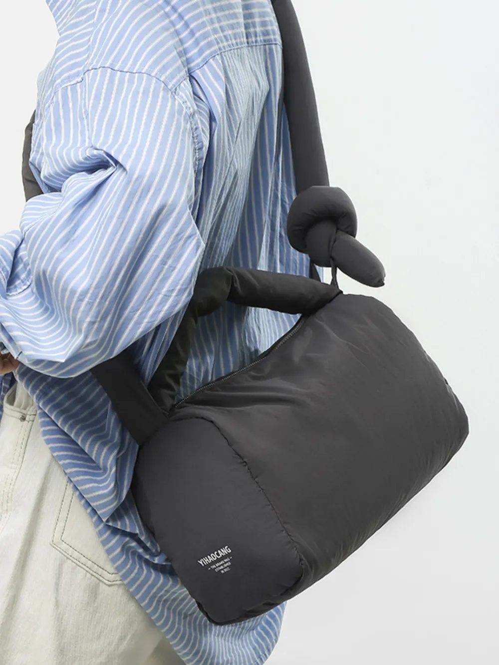 Puffy Nylon Medium Crossbody Bag, image 10
