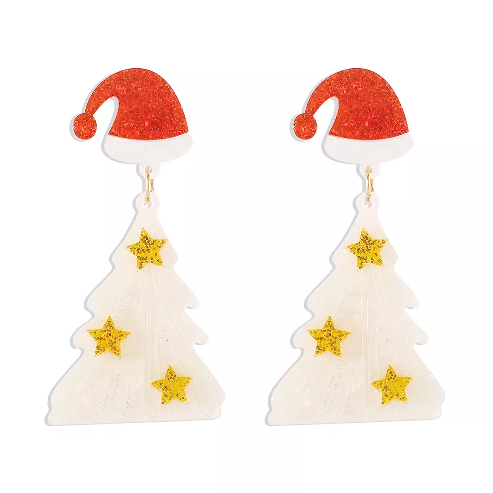 Christmas Tree Dangle Earrings, image 7