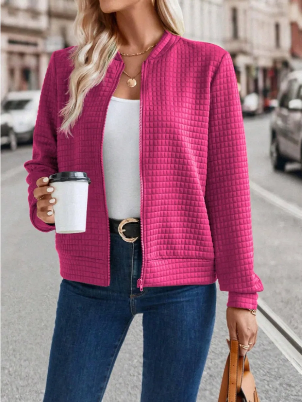 Zip Up Long Sleeve Jacket, image 16