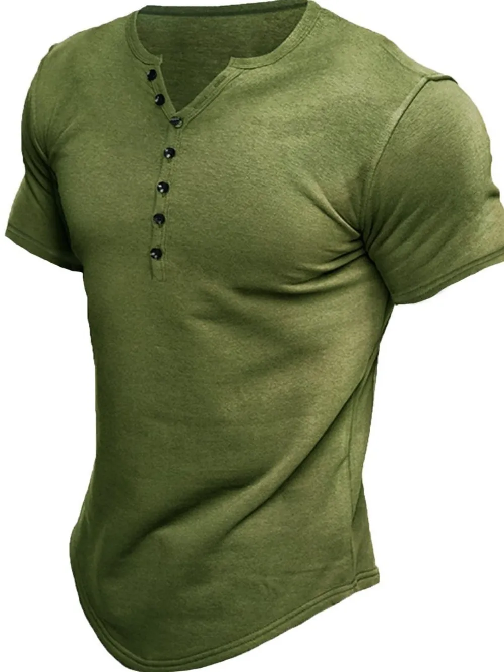 Men's Button Detail Short Sleeve Polo, image 5