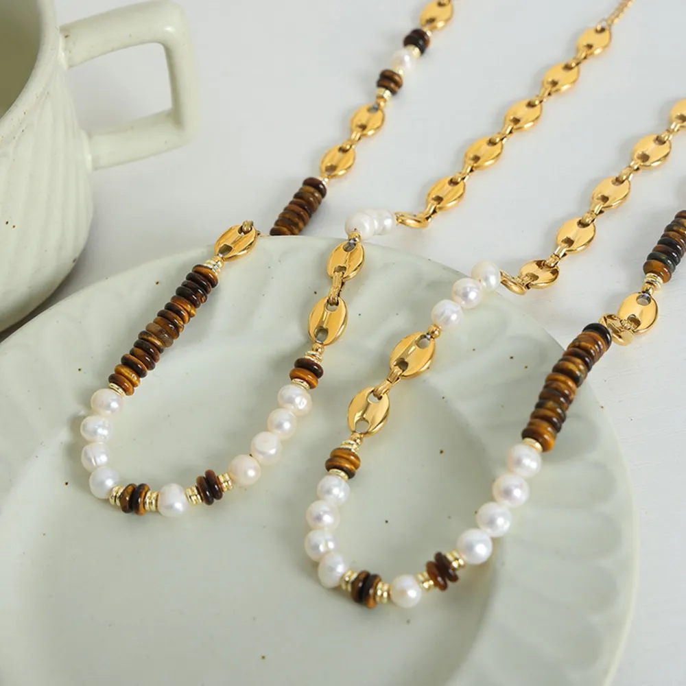 18K Gold-Plated Titanium Steel Necklace, image 2