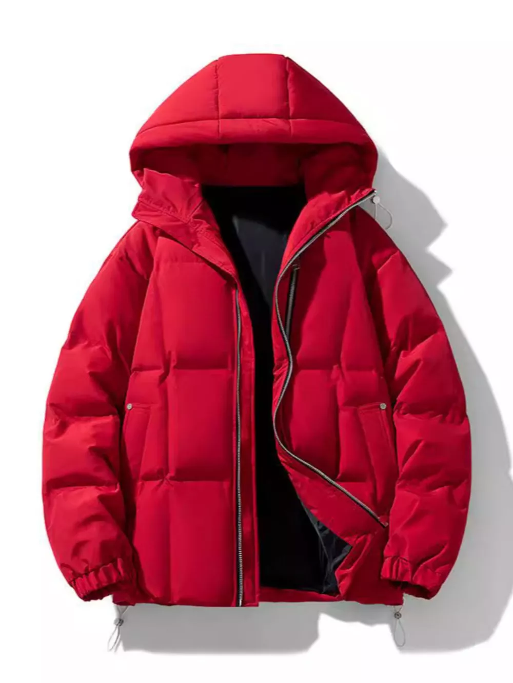 Men's Full Size Hooded Padded Winter Coat Plus Size, image 5