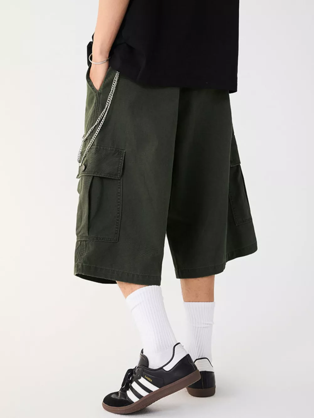 Men's Loose Fit Cargo Shorts, image 8