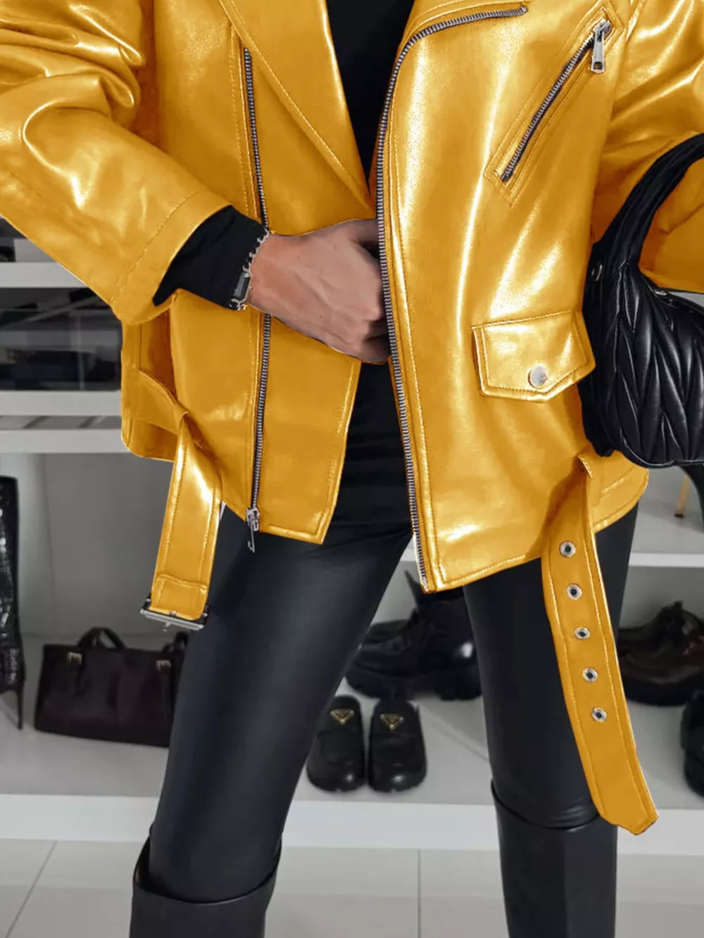 Full Size Zip Up Long Sleeve Jacket Plus Size, image 2