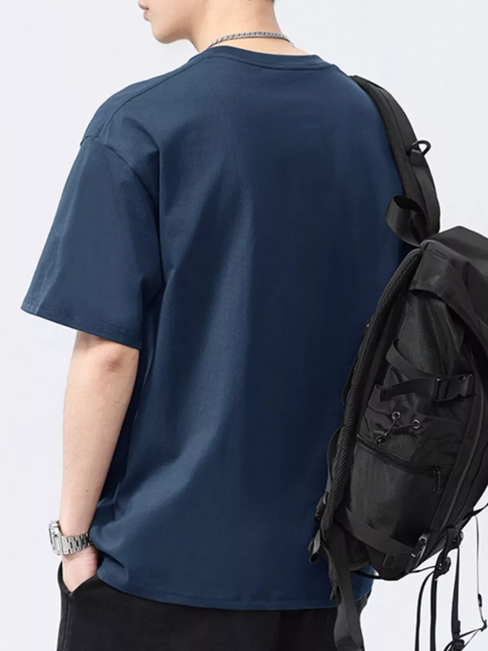 Men's Full Size Oversized Short Sleeve T-Shirt Plus Size, image 3