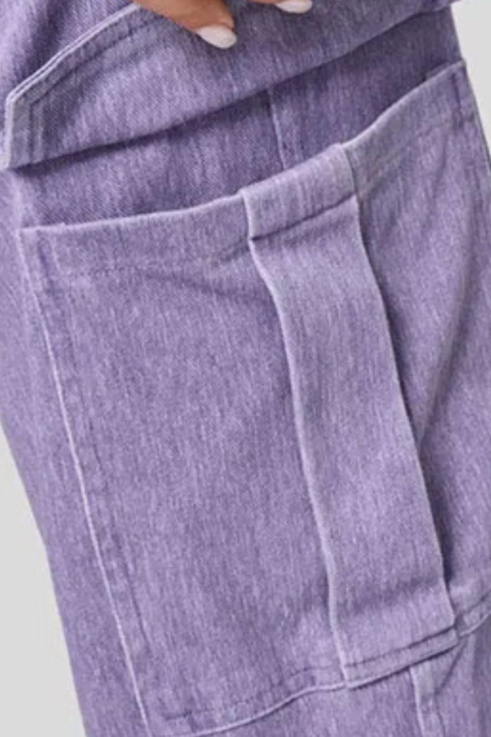 High Waist Straight Leg Cargo Jeans, image 15
