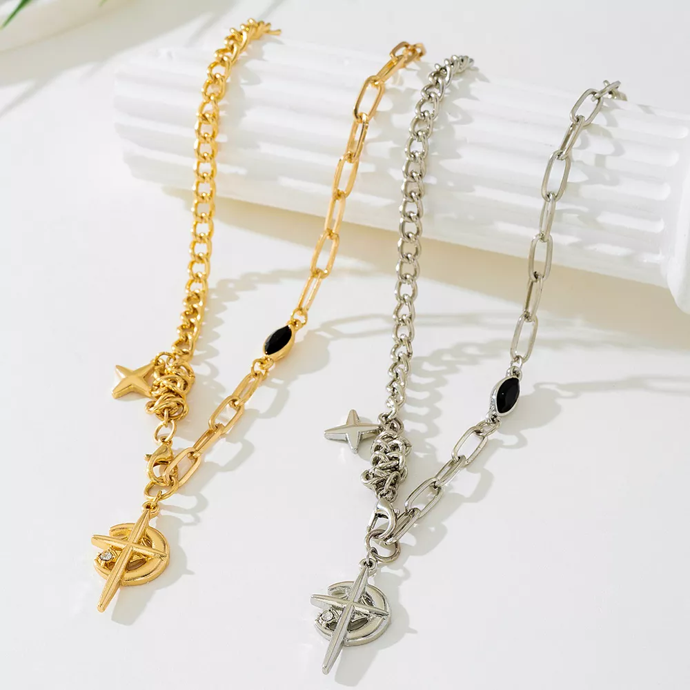 18K Gold-Plated Cross Pendant Necklace, image 3