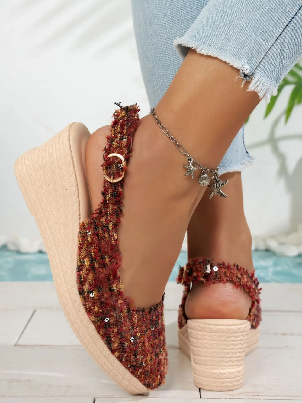 Point Toe Wedge Sandals, image 9