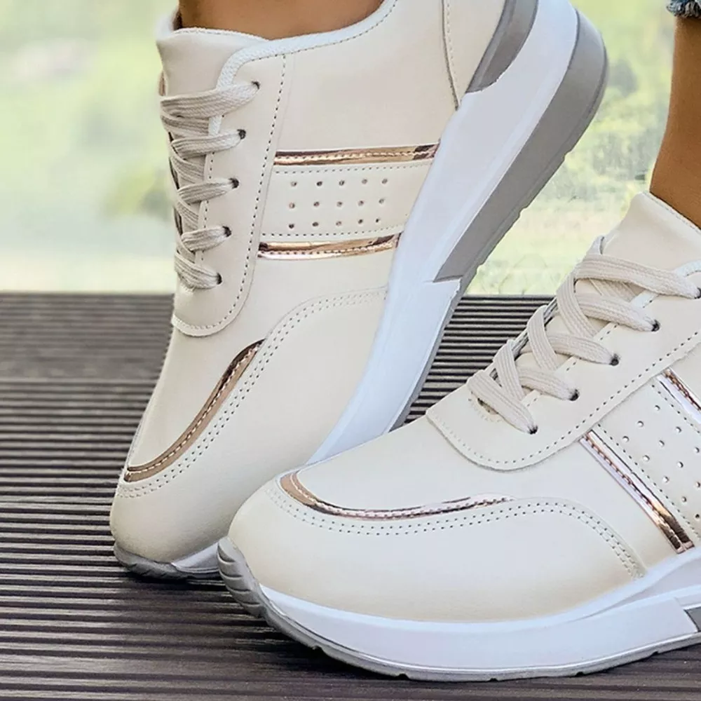 Round Toe Lace Up Sneakers, image 5