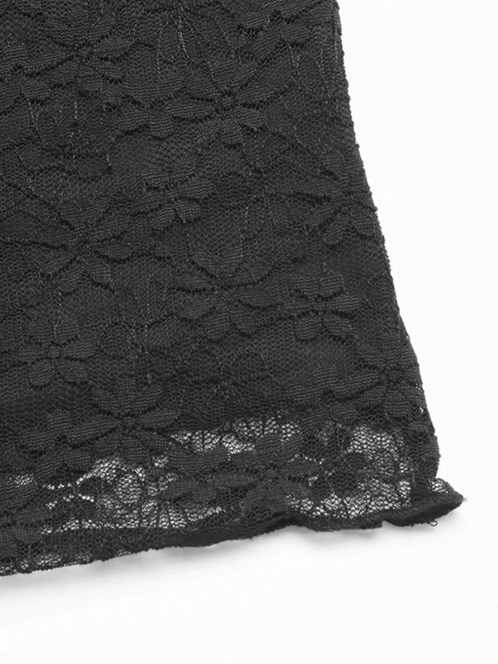 Lace Round Neck Short Sleeve Top, image 2