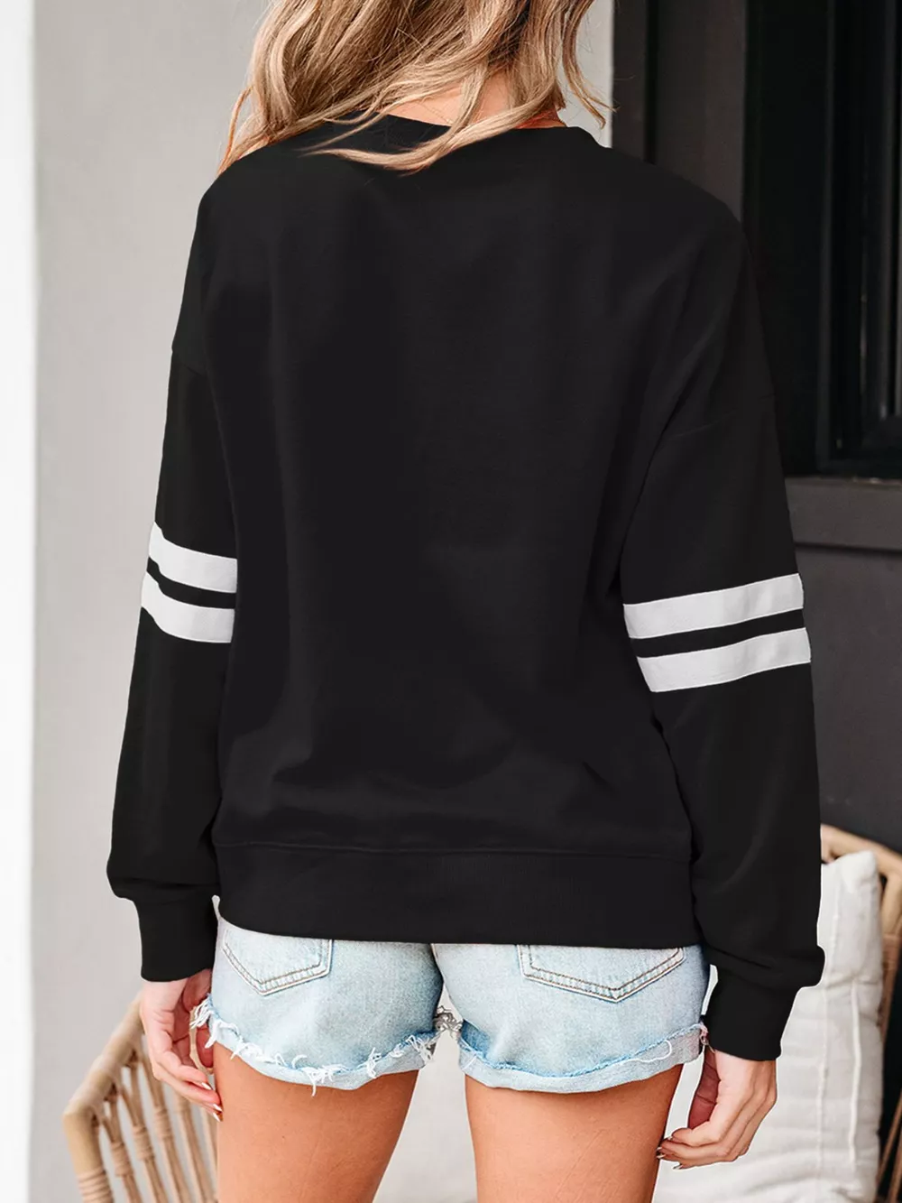 Striped Dropped Shoulder Sweatshirt, image 28