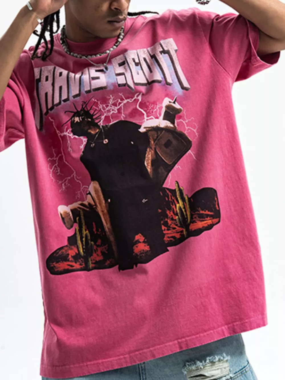 Men's Graphic Round Neck Short Sleeve T-Shirt, image 3
