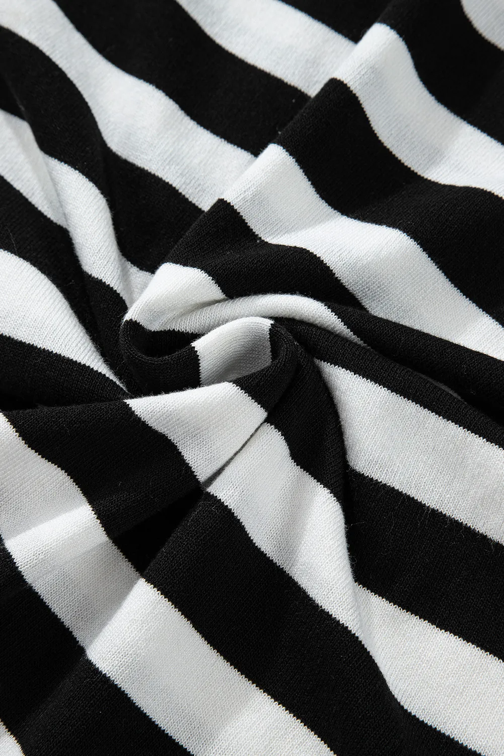 Striped Turtleneck Long Sleeve Knit Top, image 8