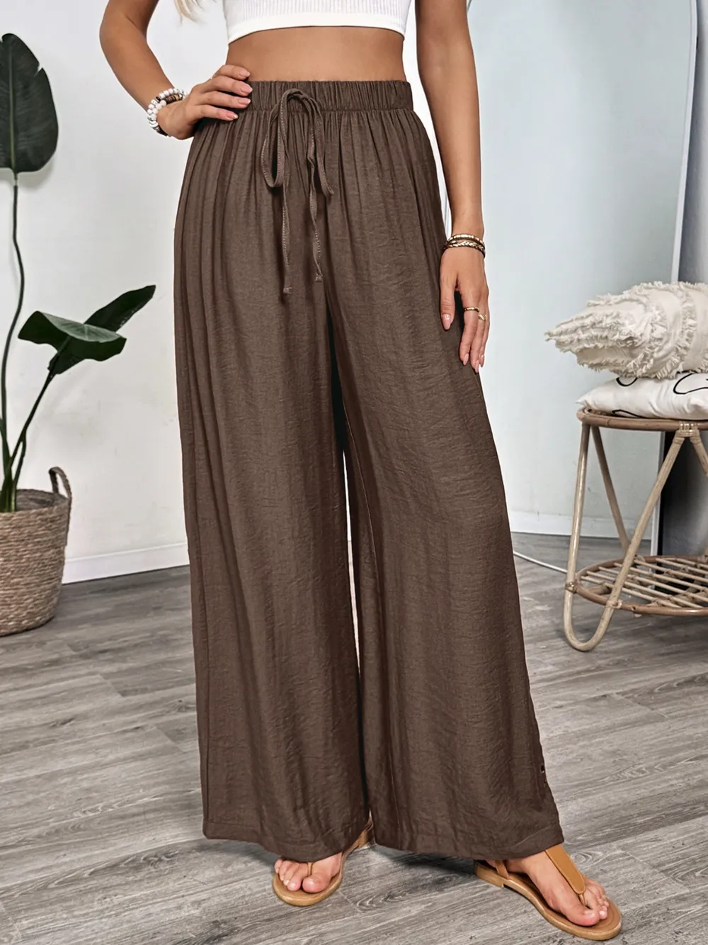 Casual Wide Leg Pants, image 2