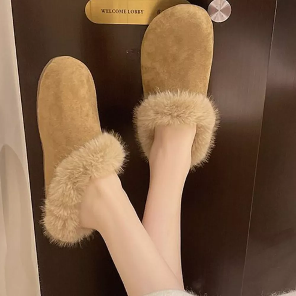 Fuzzy Plush Warm Indoor Slippers, image 2