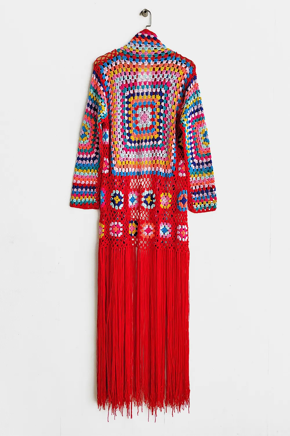 Fringe Tied Long Sleeve Cardigan, image 8
