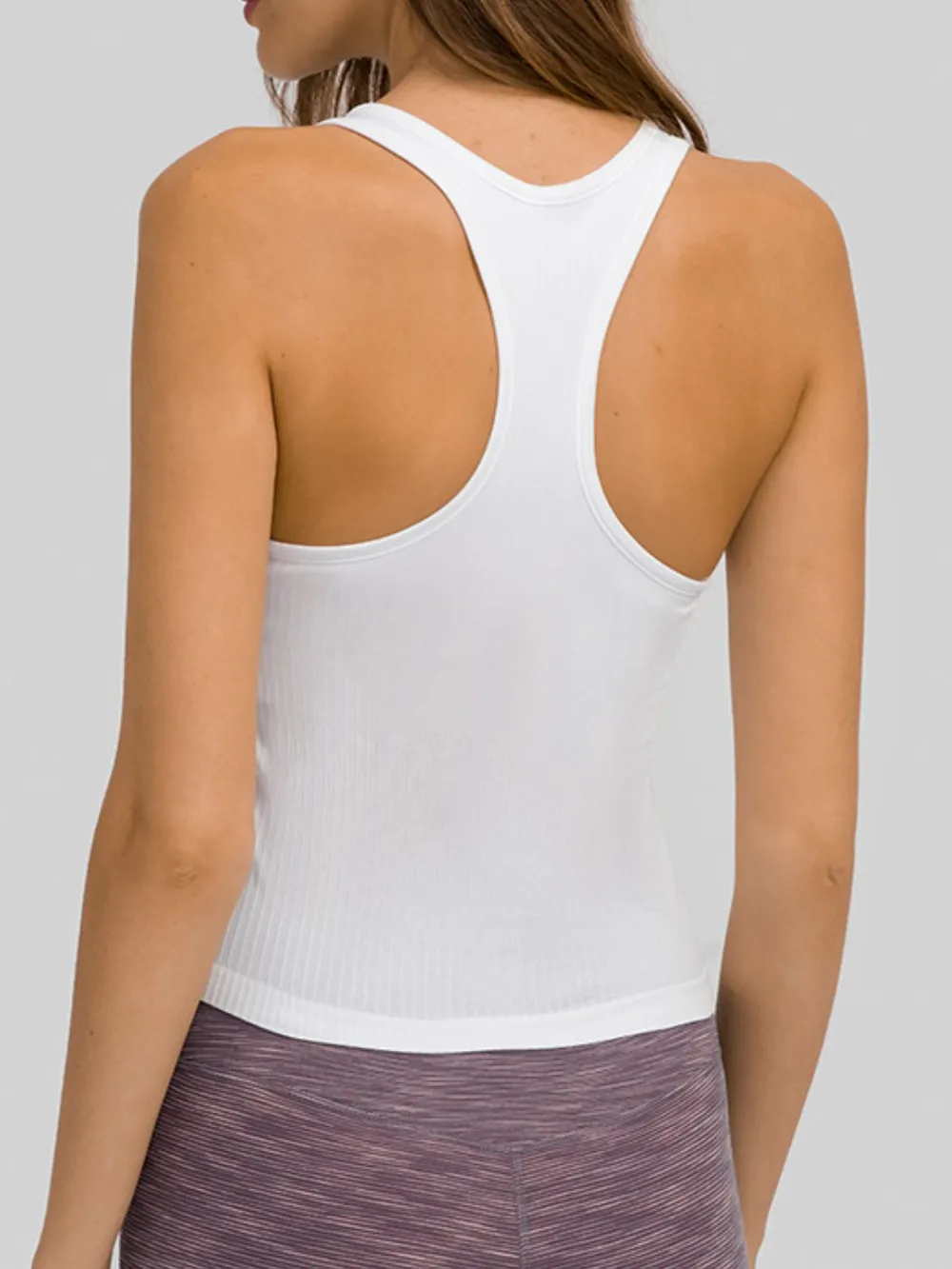 Round Neck Racerback Active Tank, image 4