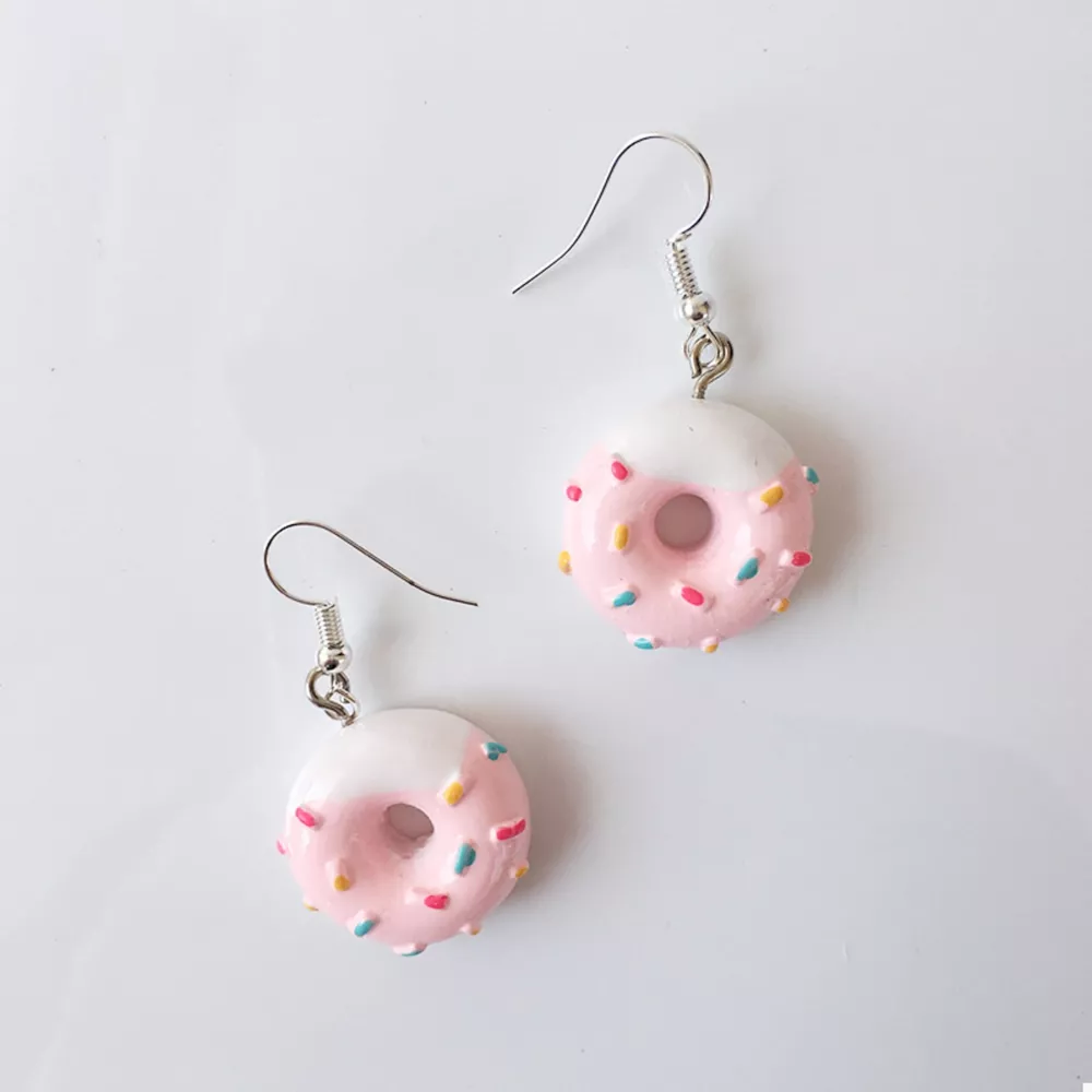 Donut Dangle Earrings, image 2